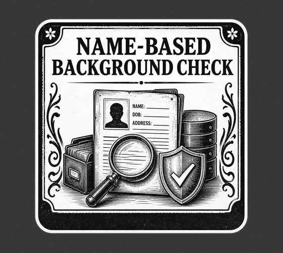 Name based background check applied for online